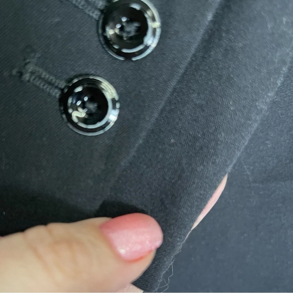 White House Black Market blazer size 0 classic black button‎ up jacket blazer